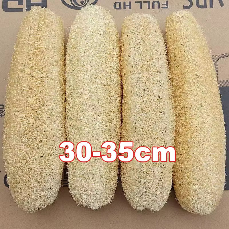 1/3Pcs Natural Loofah Sponge Multi-Purpose Kitchen Cleaning Tool Dish Washing Sponge Long Shower Body Scrubber Loofah Dishcloth
