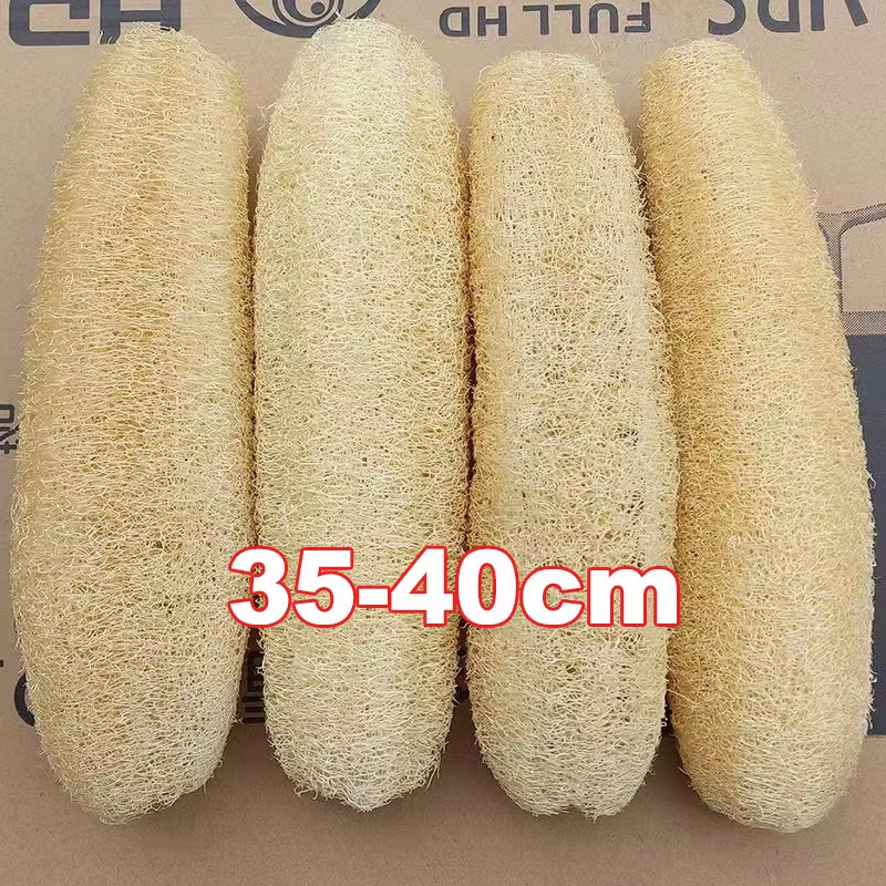 1/3Pcs Natural Loofah Sponge Multi-Purpose Kitchen Cleaning Tool Dish Washing Sponge Long Shower Body Scrubber Loofah Dishcloth
