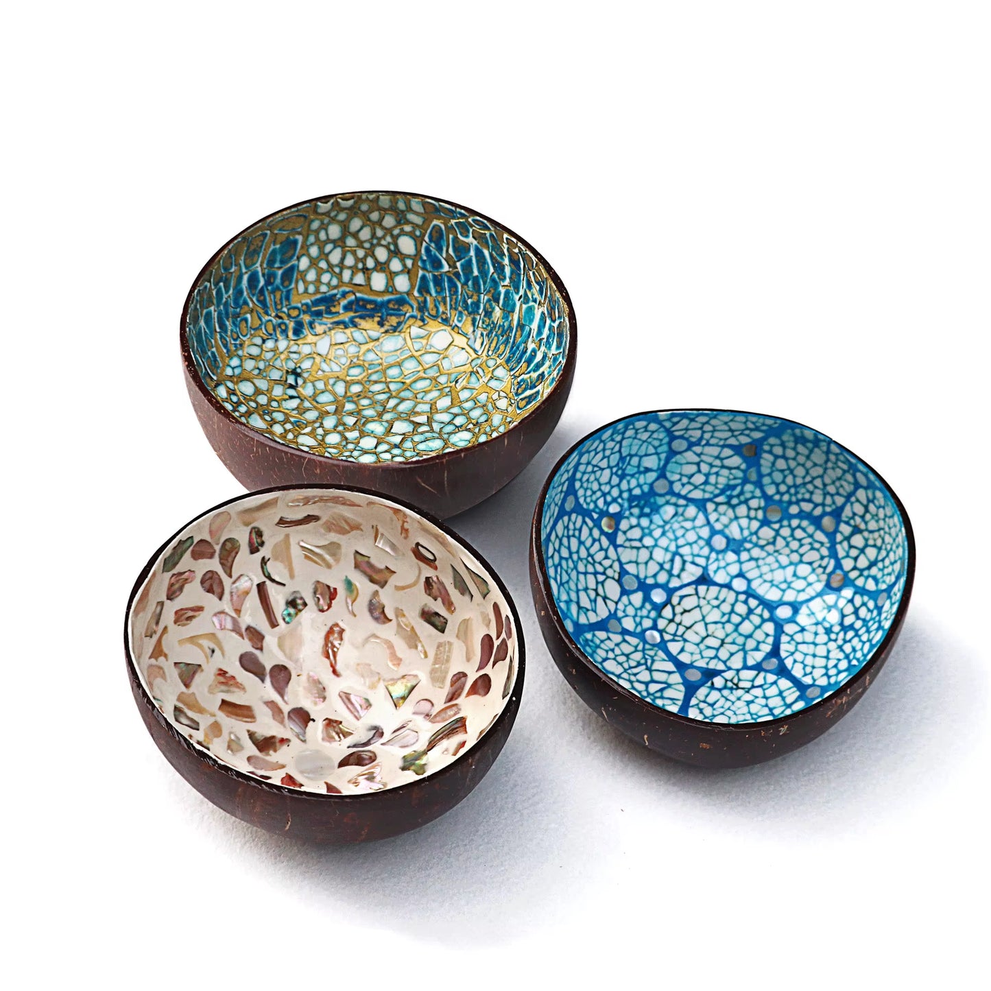 Creative Handmade Decoration Coconut Shell Bowl, Wood Breakfast Bowl, Original Fruit Salad Dish Restaurant Tableware Storage