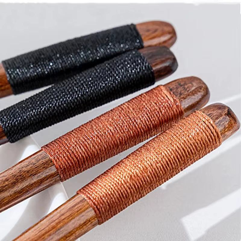 1Pc Wooden Chopsticks Fork Spoon Three-Piece Set Twine Japanese-Style Tableware Kitchen Home Chopsticks Fork Spoon Cutlery Set