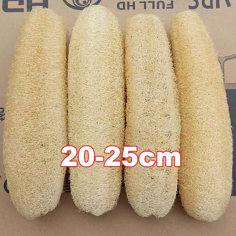 1/3Pcs Natural Loofah Sponge Multi-Purpose Kitchen Cleaning Tool Dish Washing Sponge Long Shower Body Scrubber Loofah Dishcloth