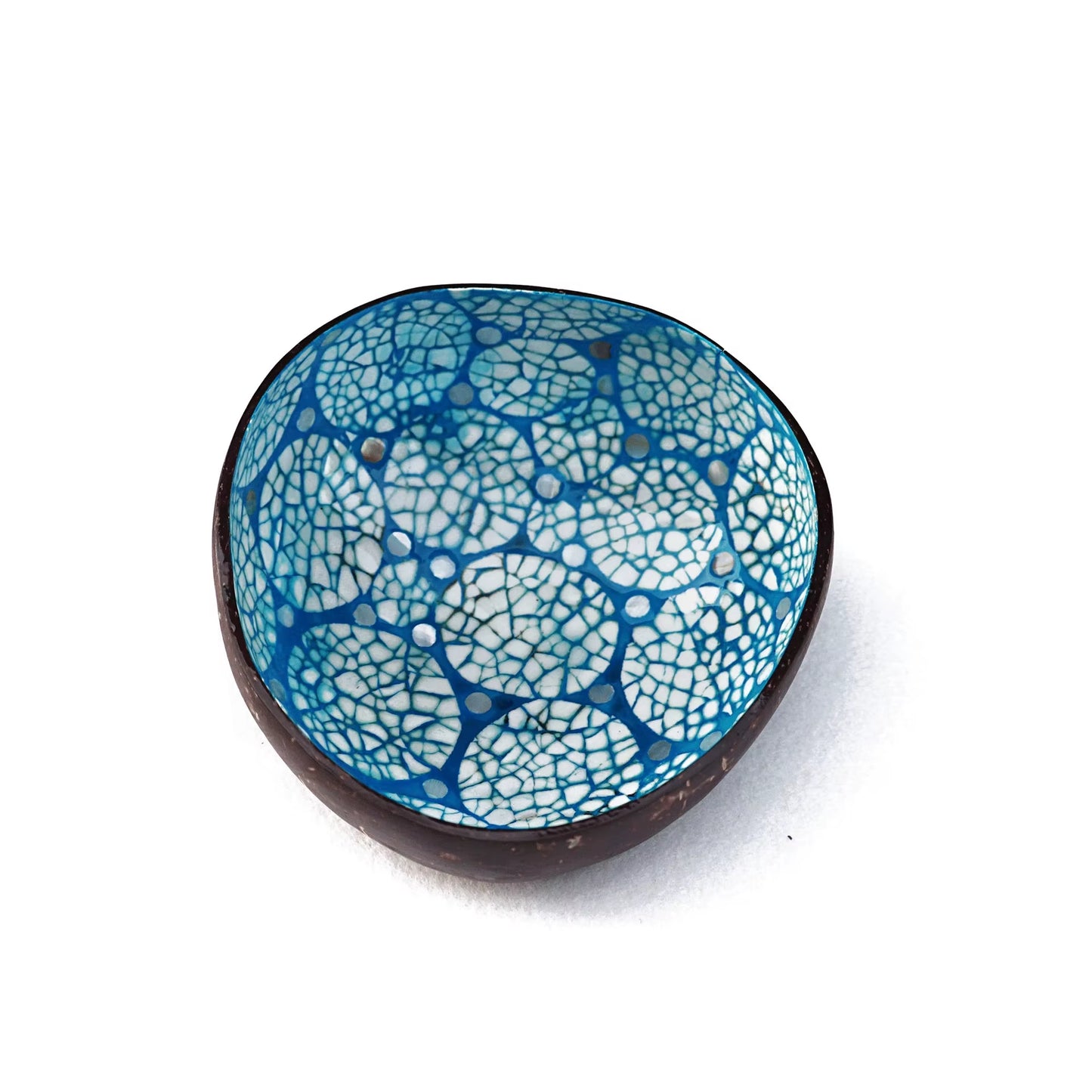 Creative Handmade Decoration Coconut Shell Bowl, Wood Breakfast Bowl, Original Fruit Salad Dish Restaurant Tableware Storage