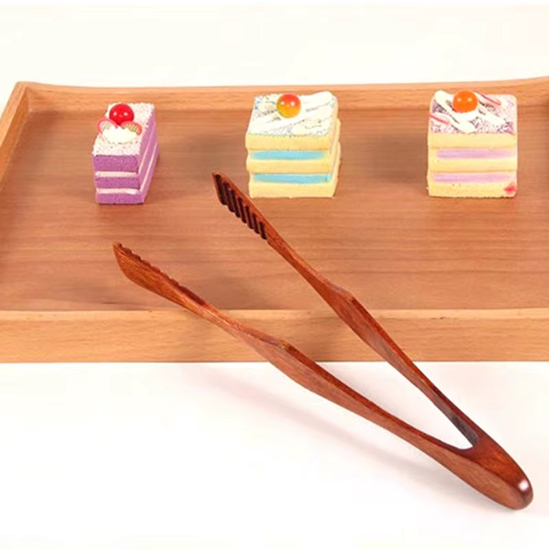 1Pc Bamboo Cooking Kitchen Tongs Food BBQ Tool Salad Bacon Steak Bread Cake Wooden Clip Home Kitchen Utensil