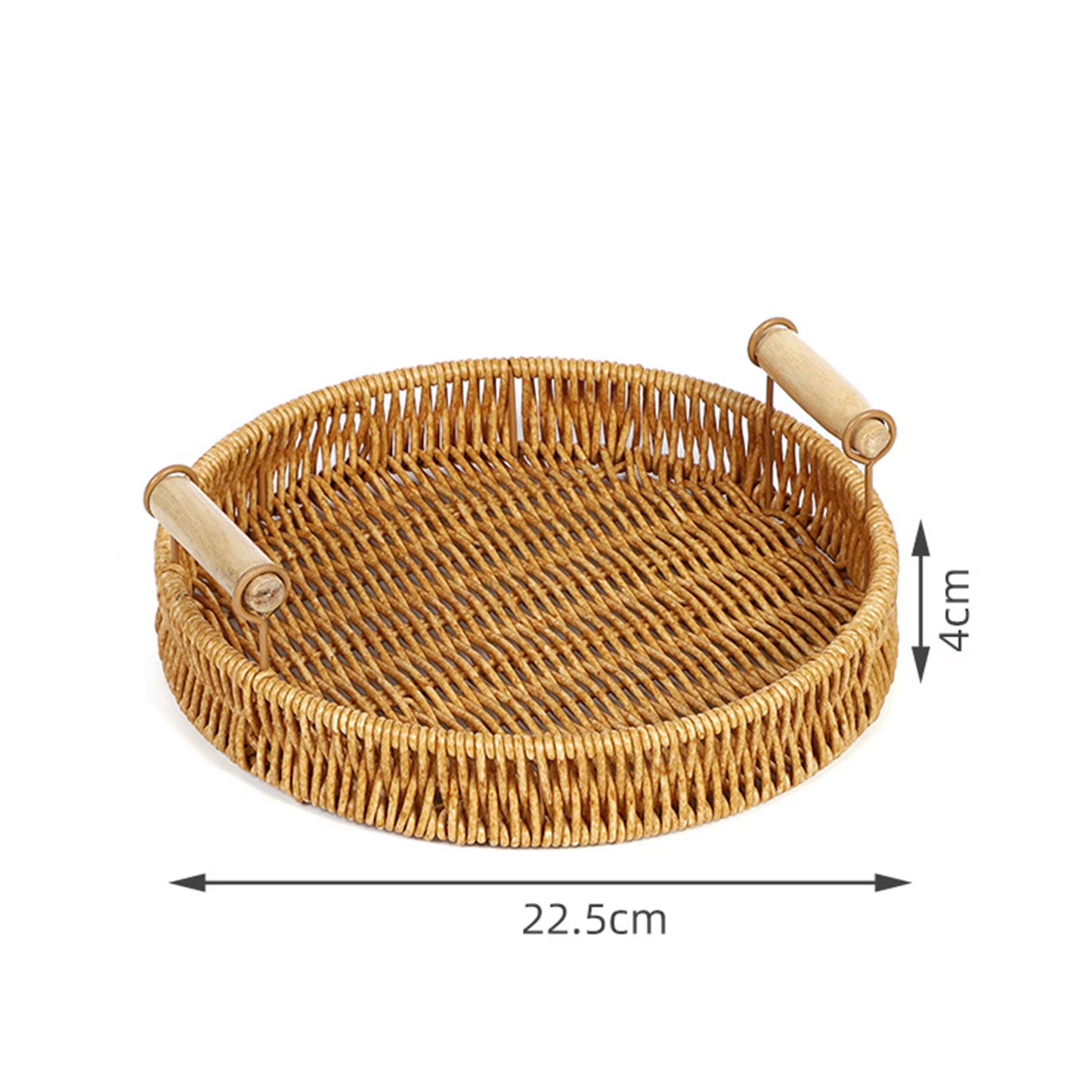 Oval Curved Rattan Wicker Woven Serving Baskets for Bread Fruit Vegetables Restaurant Serving Tabletop Display Rattan Basket