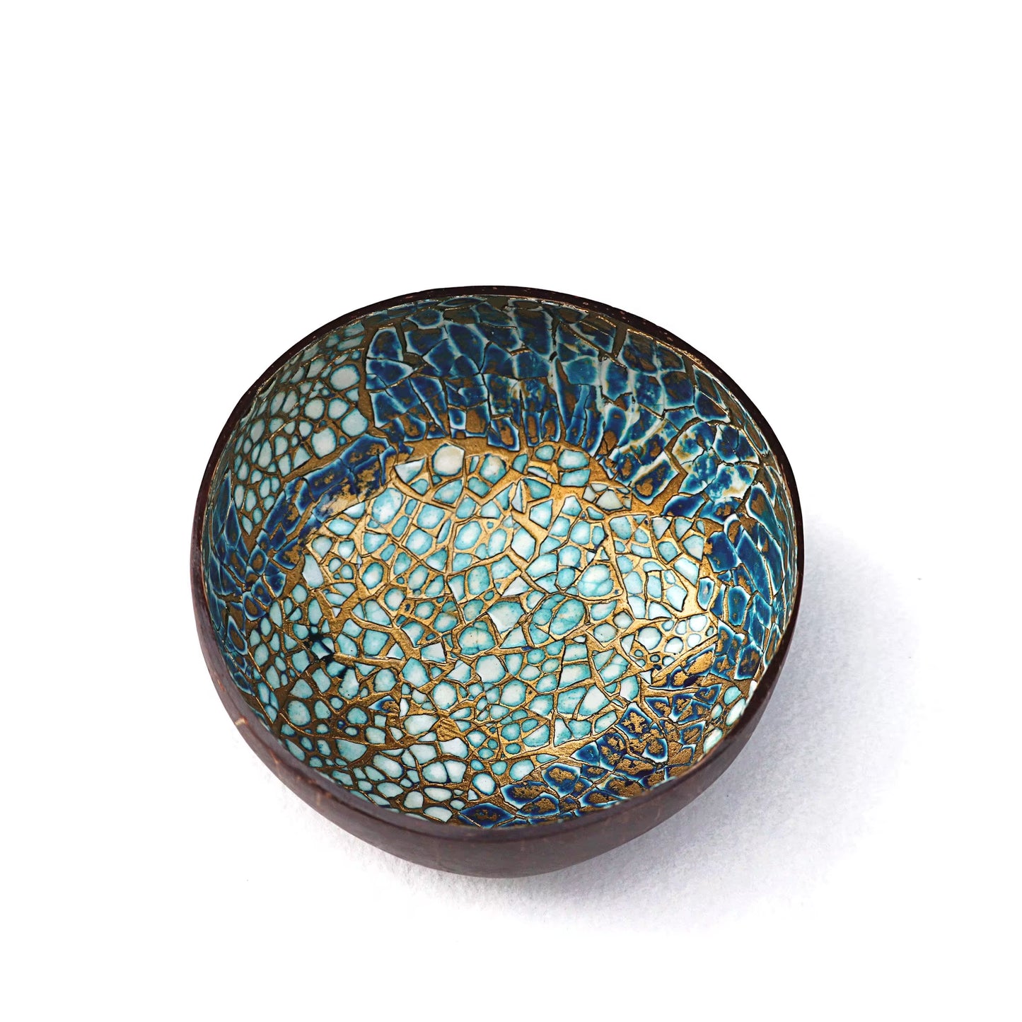 Creative Handmade Decoration Coconut Shell Bowl, Wood Breakfast Bowl, Original Fruit Salad Dish Restaurant Tableware Storage
