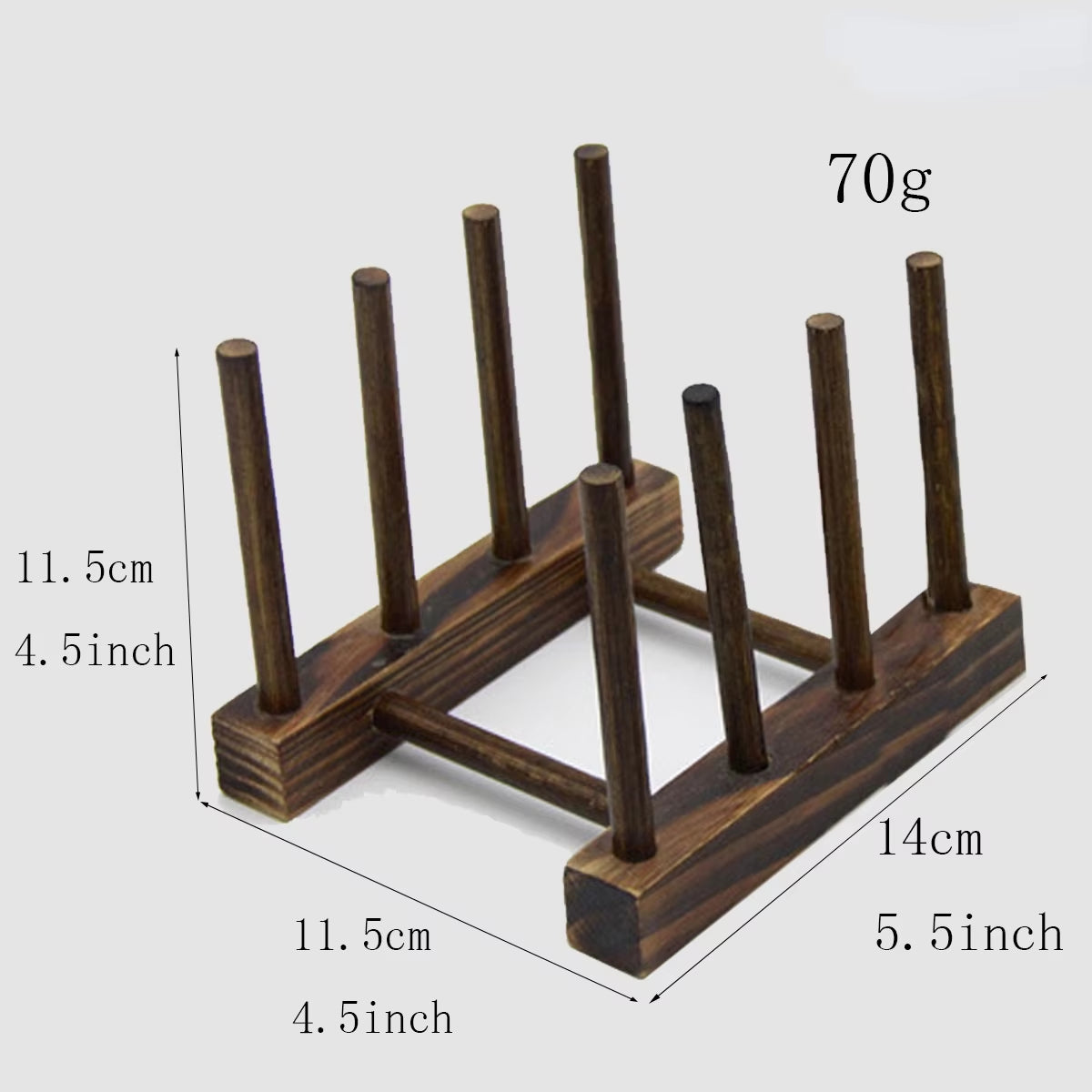 Bamboo Dish Plates Drying Rack Drainboard Storage Holder Drainer Stand Wooden Kitchen Cabinet Organizer for Plate/ Bowl/ Cup