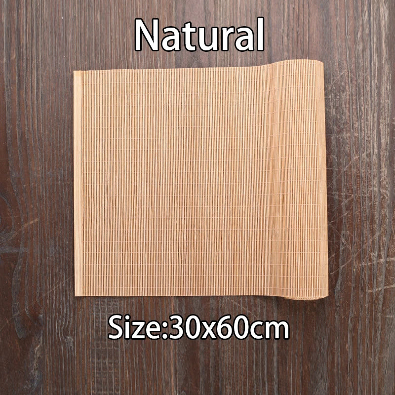 New Natural Bamboo Table Mat Tea Dining Hot Insulated Table Runner Japanese Style Natural Woven Placemat Coaster Cup Pad
