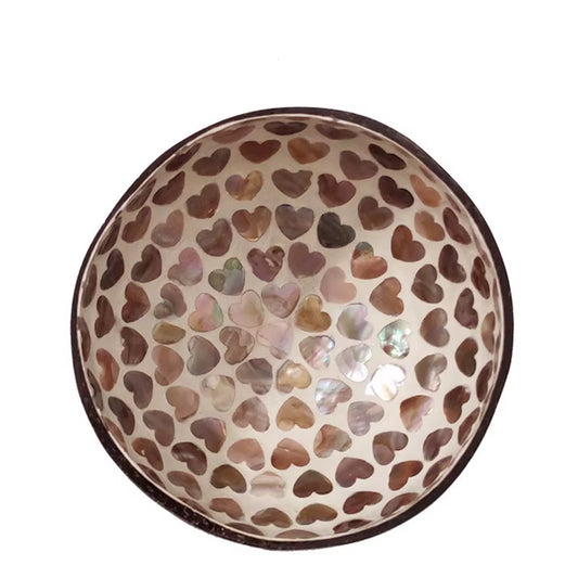 Creative Handmade Decoration Coconut Shell Bowl, Wood Breakfast Bowl, Original Fruit Salad Dish Restaurant Tableware Storage